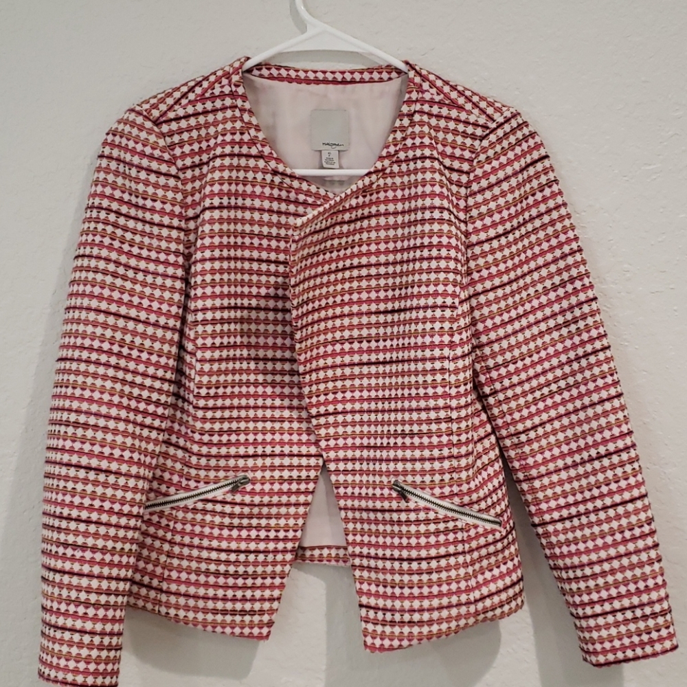 Halogen Pink Diamond Print Jacket / Blazer